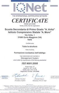 certificazione di qualità: clicca per ingrandire